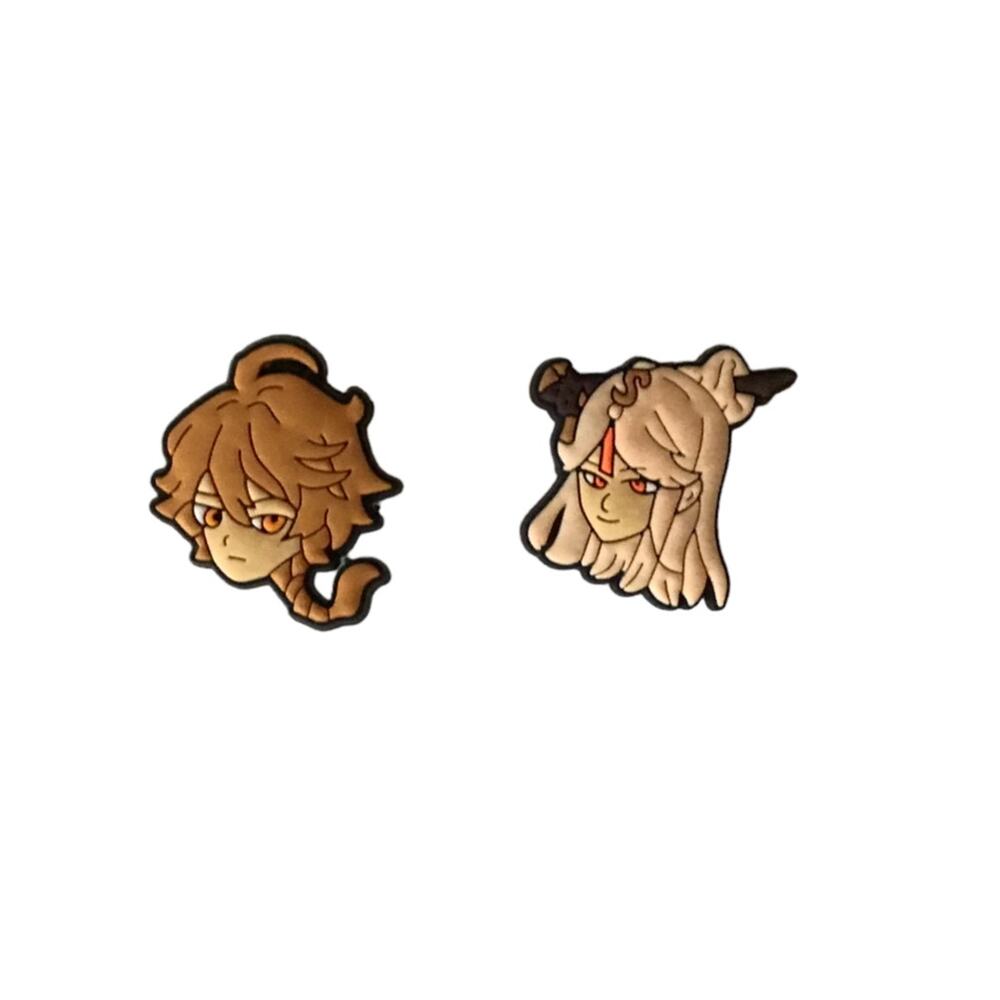 Kazuha Set of 2 Charms for Crocs